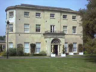 Front of an old Grand House.